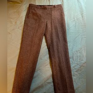 Brown houndstooth Theory womens tailored dress pants
